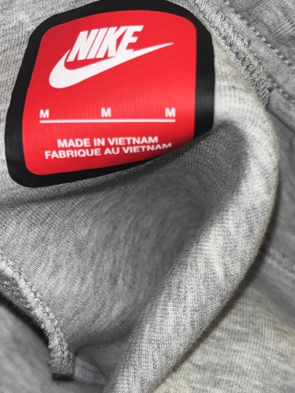 Nike Tech Grey Heather Jogger Sweatpants - Picture 3 of 3